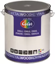 Helios Emaliniai dažai COLOR ENAMEL RAL 9005 Juoda Matinė, Pakuotė: 0,65 L