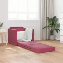 Sofa lova Vyno raudona 74 x 77 x 81 cm Aksomas