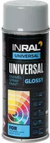 Aerozoliniai universalūs dažai INRAL UNIVERSAL sidabro pilka RAL7001 blizgūs 400 ml. 2676047