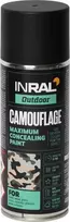 Aerozoliniai dažai INRAL CAMOUFLAGE deguto juoda RAL9021 matinė 400ml. 2684001