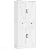Promotions Virtuvės maisto atsargų spintelė, 77x39x183 cm, balta