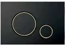 Alca plast AQ.501-30208 / AQUAFORM / OPTIMA CIRCLE / CIRCLE TULETO MYGTUKAS MATINE Juodas + GOLD / M778-5
