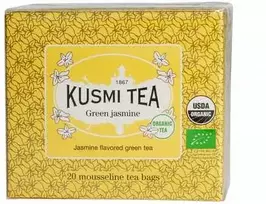 Organic žalias tea Kusmi Tea Žalias Jasmine – 20 muslin tea bags