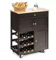 Promotions Virtuvės vežimėlis, 67.3x36.8x86.4 cm, Rudas
