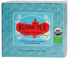 Organinė juodoji arbata Kusmi Tea Prince Volodymyr – 20 muslino arbatos paketėlių