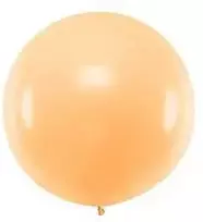 Balionas 1m skersmens oranžinis pastelinis