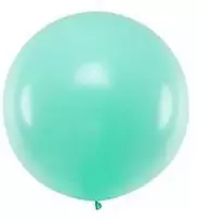 Balionas 1m skersmens žalias mėtinis pastelinis