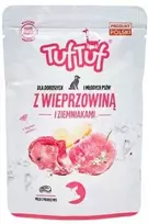 TufTuf Šunų Maistas - TUF TUF Kiauliena ir Bulvės Drėgnas 300g Be Gliuteno 9.2% Baltymų
