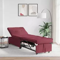 Ištraukiama sofa-lova Vyno raudona 194 x 50 x 82 cm audinys