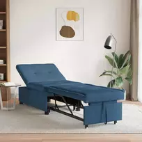 Ištraukiama sofa-lova Mėlyna 194 x 50 x 82 cm audinys