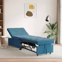 Sofa lova Mėlyna 194 x 67 x 82 cm Aksomas