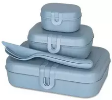 Pietų dėžutė PASCAL READY, 3 indelių ir stalo įrankių rinkinys, KOZIOL