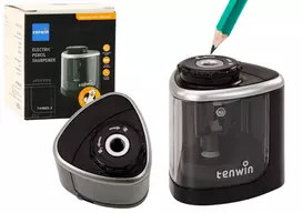 Elektrinis drožtukas kreidelėms ir pieštukams, juodas
