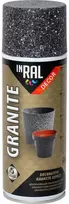 Aerozoliniai dekoratyviniai dažai INRAL DECOR GRANITE obsidianas 400 ml.
