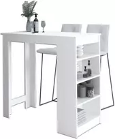 AKORD Baro stalo su baltomis išklotinėmis 115x50x103