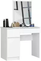 AKORD Virtuves spinta su veidrodžiu kairėje pusėje balta 90x50x142