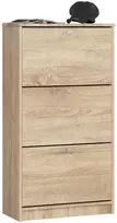 AKORD Batų spintelė su pakeltomis durimis 3 durų ąžuolo Sonoma 60x29x113