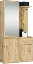 Akord Entro prieškambario baldų komplektas, Artisan ąžuolo spalvos