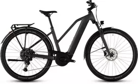 Elektrinis dviratis Cube Nuride Hybrid Performance 600 Trapeze slabgrey'n'juodas 2026-54 cm (Dydis: 54 cm)