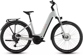 Elektrinis dviratis Cube Nuride Hybrid Performance 600 Easy Entry desertstone'n'pilkas 2026-50 cm (Dydis: 50 cm)