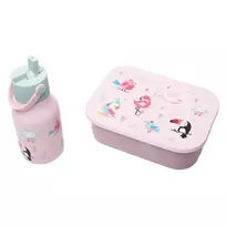 Lund Design Dovanų rinkinys vaikams Paukščiai - Pietų dėžutė 1200ml ir gertuvė 400ml