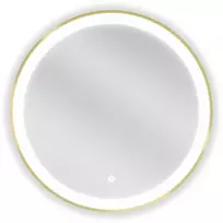 Vonios veidrodis Mexen Esso Gold su LED apšvietimu ir apsauga nuo rasojimo, 60 cm