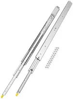 Sunkiųjų stalčių bėgeliai 1435 mm, pilno ištraukimo, rutuliniai, spintelėms, nameliams ant ratų, sunkvežimiams, 227 kg