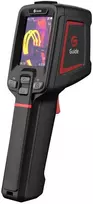 „Guide Sensmart E1+“ terminio vaizdo kamera. Vanadžio oksido neaušinami židinio plokštumos masyvai. Juodas, 120 x 90 pikselių. Integruotas LCD ekranas.