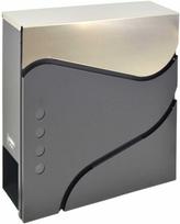 Pašto dėžutė AWTools 53, antracito sp./sidabro sp., 10.5 cm x 37 cm x 37 cm