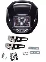 Maxtuned Universalus Juodas priekinis žibintas 128mm