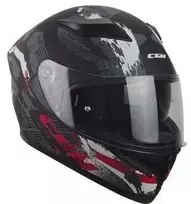 Šalmas CGM 316X SPEED SPRAY uždaras juodas / raudonas matinis