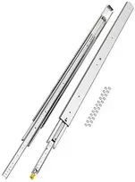 Sunkiųjų stalčių bėgeliai, pilno ištraukimo, rutuliniai, spintelėms, 1540 mm, su užraktu, tvirti, ilgalaikiai, patikimi