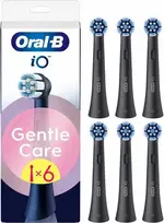 Oral-B iO Gentle Care Juodas vaihtoharjat, 6 kpl, musta