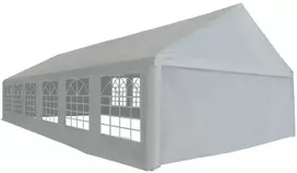 Proginė palapinė, PE, 6x12m, pilka