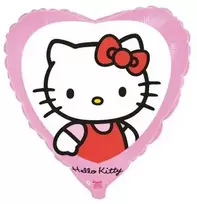 Globos Europe Bv Hello Kitty širdelės formos folijos balionas, 46 cm