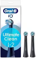 Oral-B iO Ultimate Clean Juodas -vaihtoharjat, musta, 2 kpl