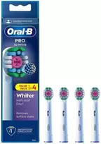 Oral-B Pro 3D Baltas -vaihtoharjat, 4 kpl