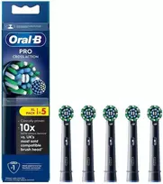 „Oral B Pro Cross Action“ dantų šepetėlio galvutės – juodos – 5 vnt.