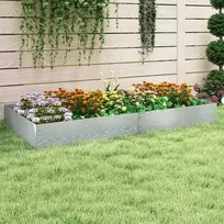 Promotions Sodo kraštų apvadai, cinkuotas metalas, 660x21,6 cm, sidabro spalvos