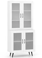 Promotions Virtuvės maisto produktų spintelė, 80x40x178 cm, balta