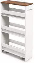 Promotions Vėžimėlis daiktams laikyti, 48,3x20,3x81,3 cm, baltas ir rudas