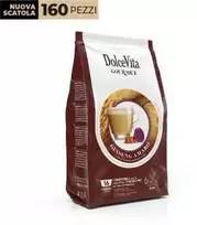 Dolce Vita Ginseng Amaro — kartaus ženšenio cappuccino kavos kapsulės 16vnt. (be cukraus) (tinka Lavazza A Modo Mio* sistemai)