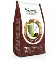 Dolce Vita Pistacchio — pistacijų cappuccino kavos kapsulės 10vnt. (tinka Nespresso* sistemai)
