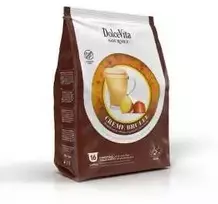 Dolce Vita Crème Brûlée — crème brûlée skonio kavos kapsulės 16vnt. (tinka Dolce Gusto* sistemai)