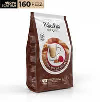 Dolce Vita Caramel Salato — sūdyto karamelės cappuccino kavos kapsulės 16vnt. (tinka Dolce Gusto* sistemai)