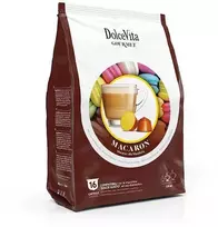 Dolce Vita Macaron — migdolinio pyragaičio (macaron) skonio cappuccino kapsulės 16vnt. (tinka Dolce Gusto* sistemai)