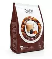 Dolce Vita Nocciolone — lazdynų riešutų cappuccino kavos kapsulės 16vnt. (tinka Dolce Gusto* sistemai)