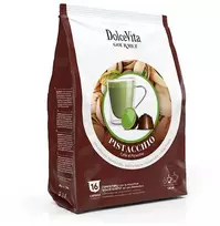 Dolce Vita Pistacchio — pistacijų cappuccino kavos kapsulės 16vnt. (tinka Dolce Gusto* sistemai)