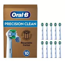 Dantų šepetėlių galvutės Braun Oral-B Pro Precision Clean, 10 vnt. pakuotė (be defektų išorinė pakuotė)