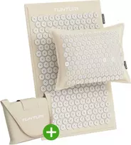 Kilimėlis TUNTURI PRO ACUPRESSURE MAT AND PILLOW BEIGE